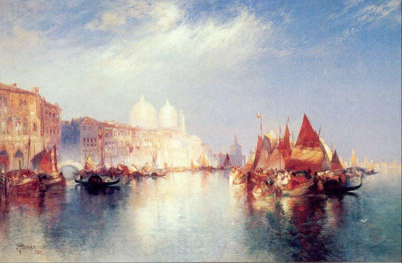 Moran, Thomas The Grand Canal France oil painting art